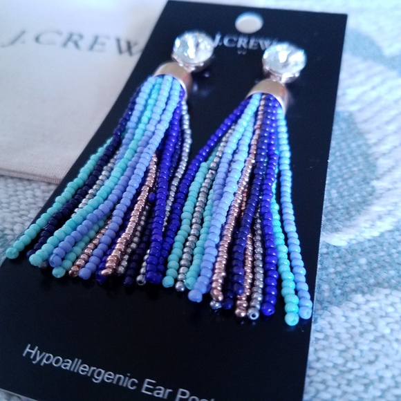 J. Crew Factory Jewelry - J Crew | Multicolor Tassel Earrings NWT 💙